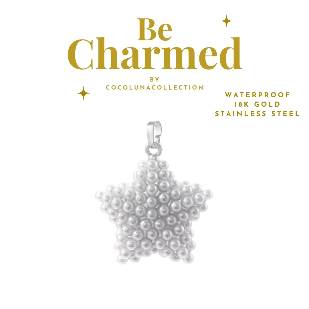 Star Pearl Pendant Silver | Charms