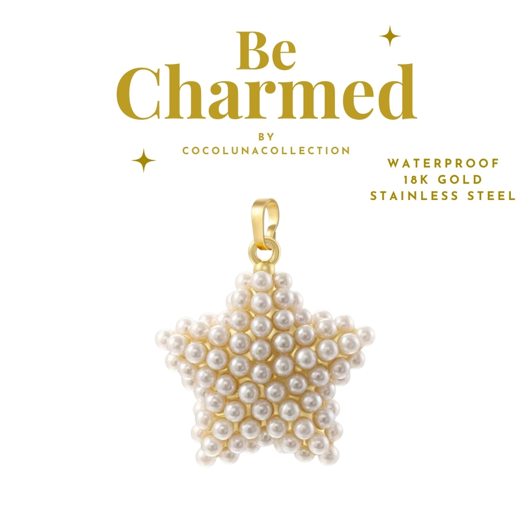 Star Pearl Pendant Gold | Charms