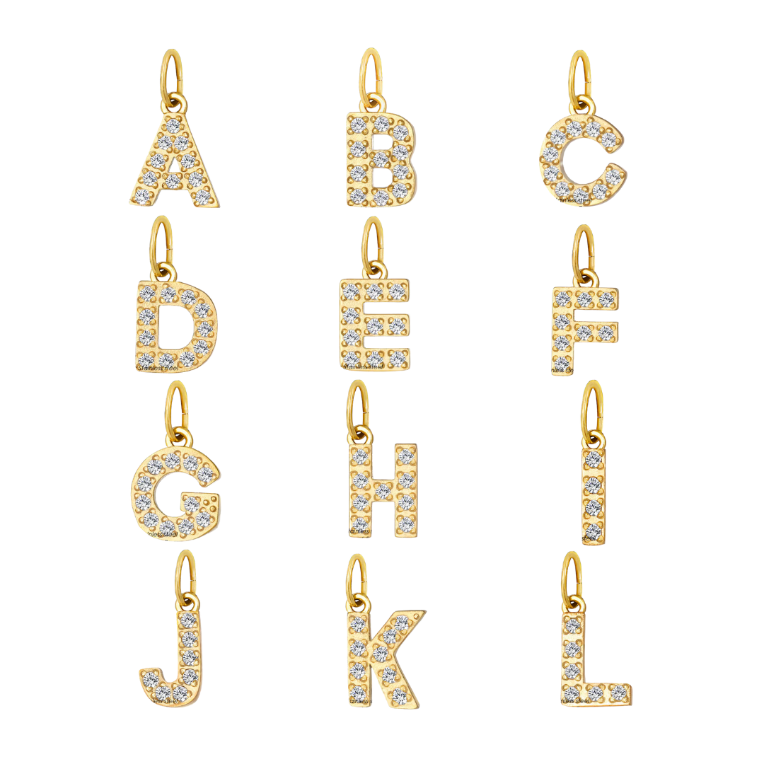 Initials Charms - Silver & Gold | Charm Bar Collection