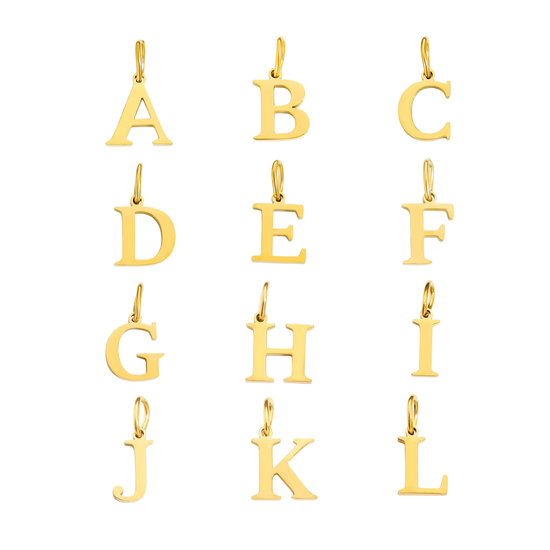 Initials Charms - Silver & Gold | Charm Bar Collection