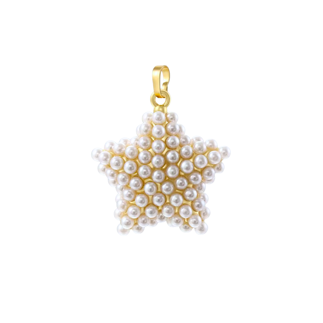 Star Pearl Pendant Gold | Charms