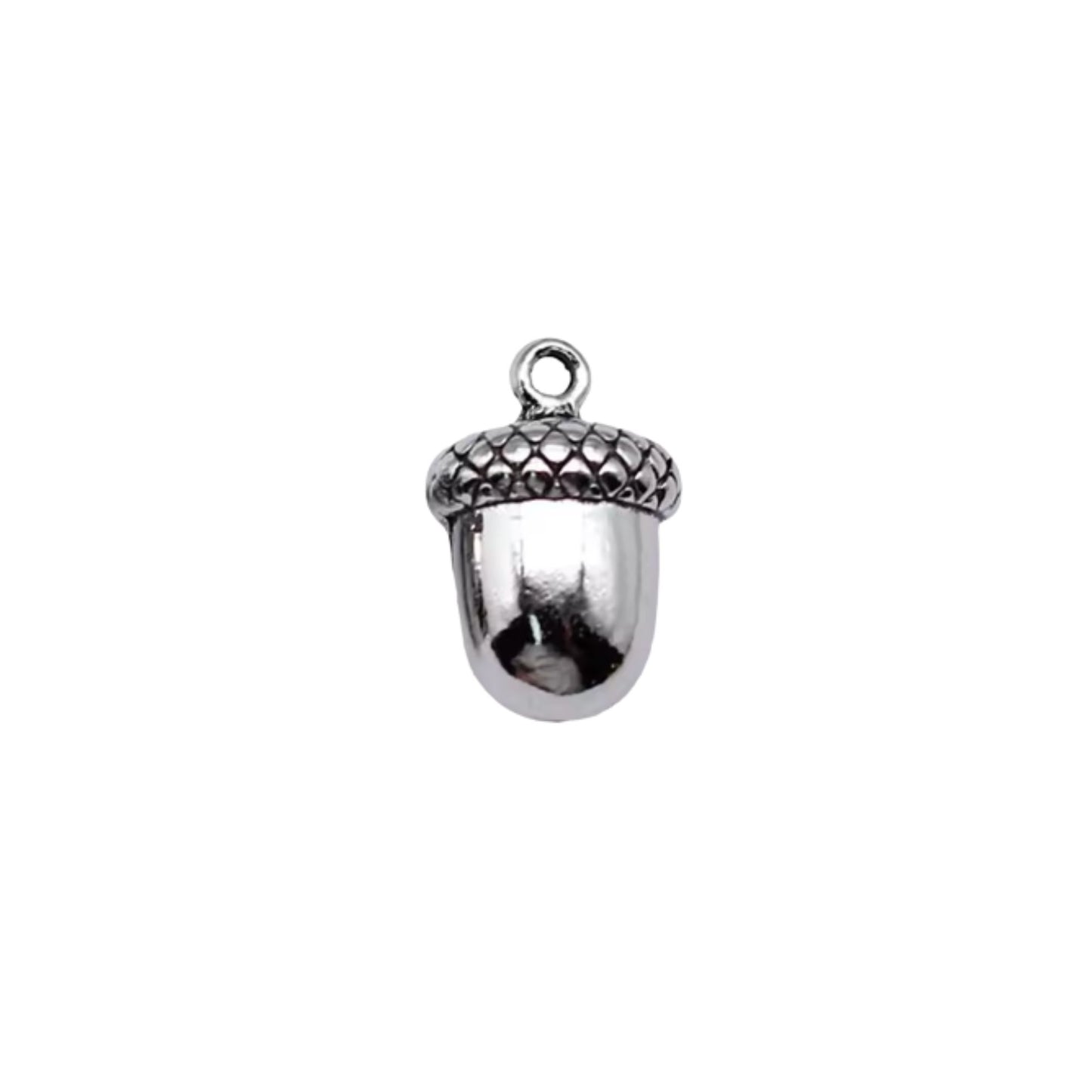 Acorn Charm Silver