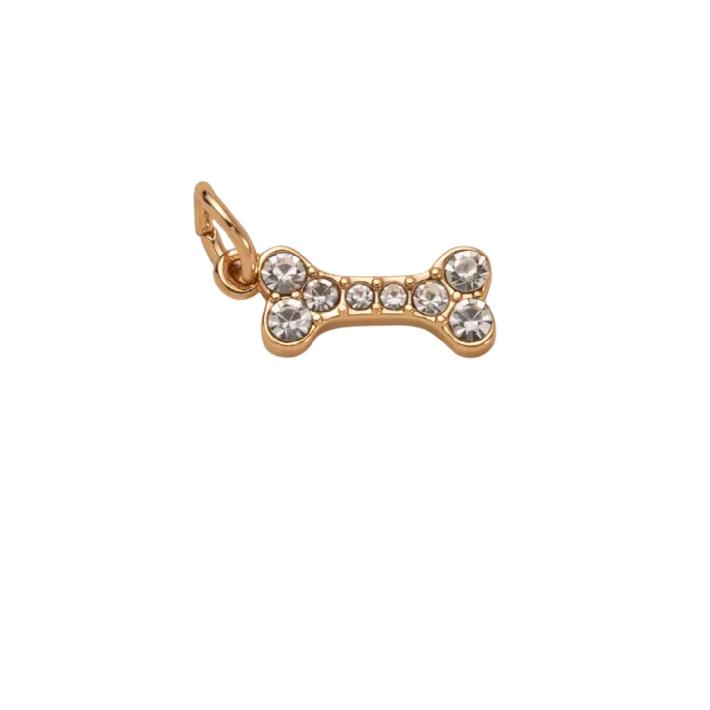 Diamante Dog Bone Charm