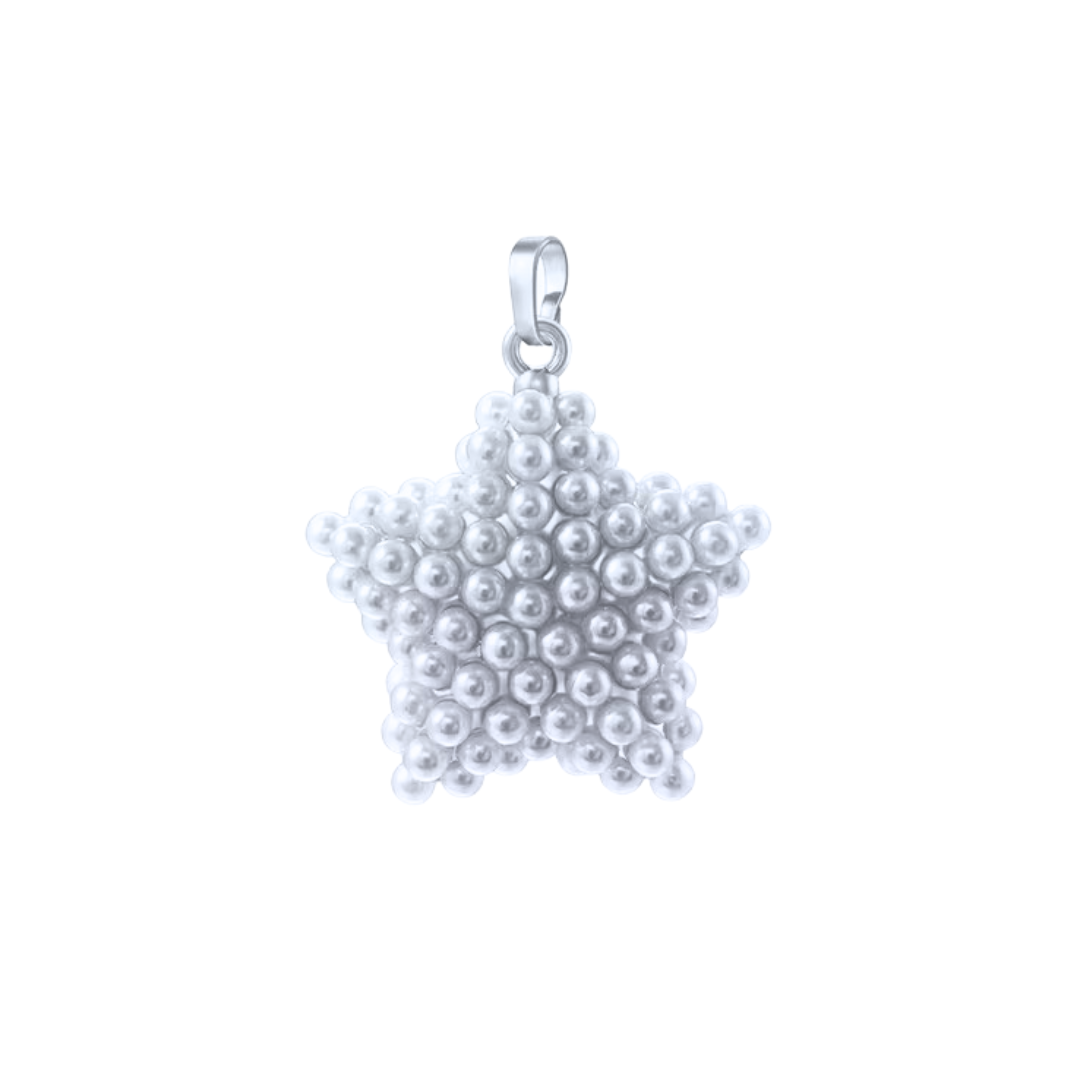 Star Pearl Pendant Silver | Charms