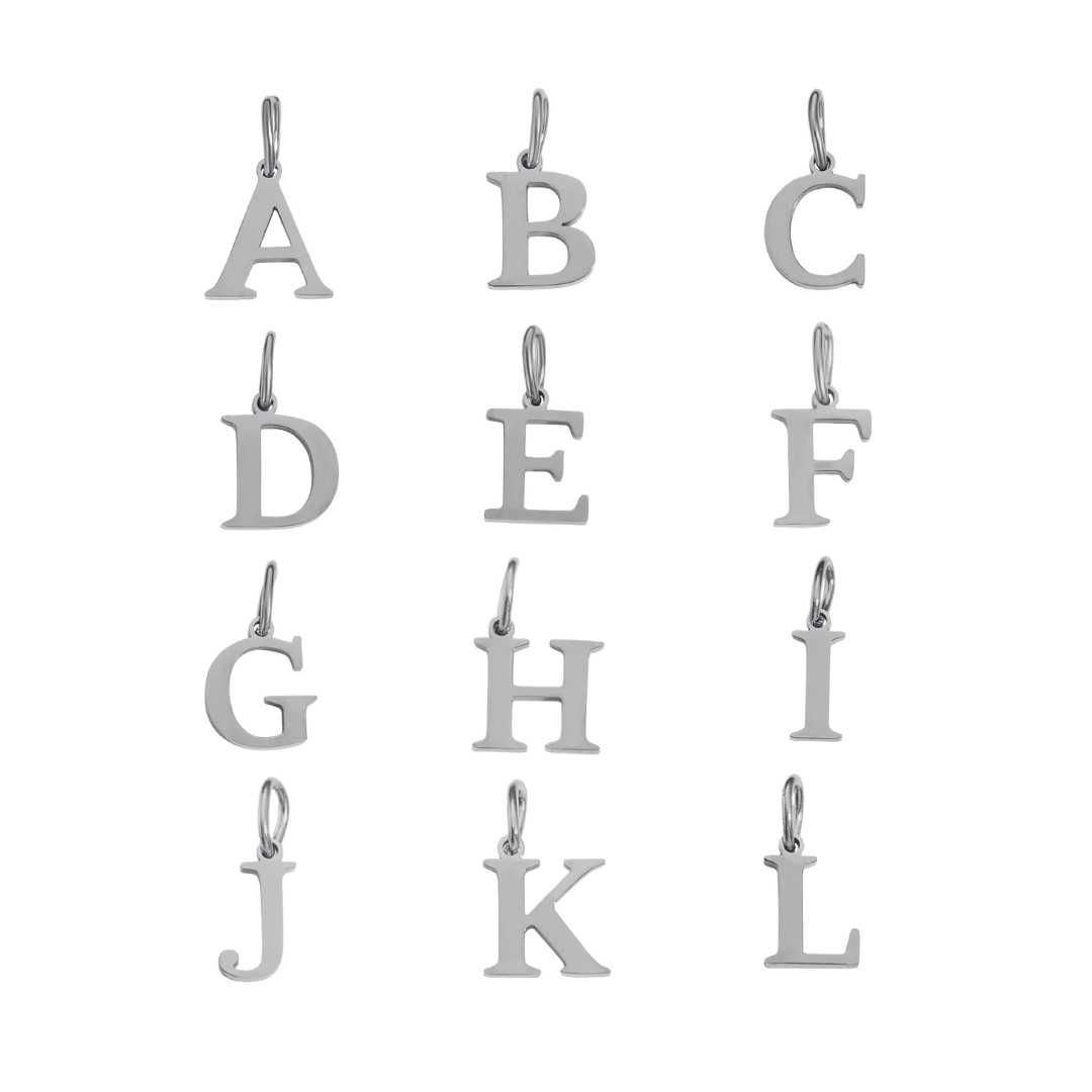 Initials Charms - Silver & Gold | Charm Bar Collection