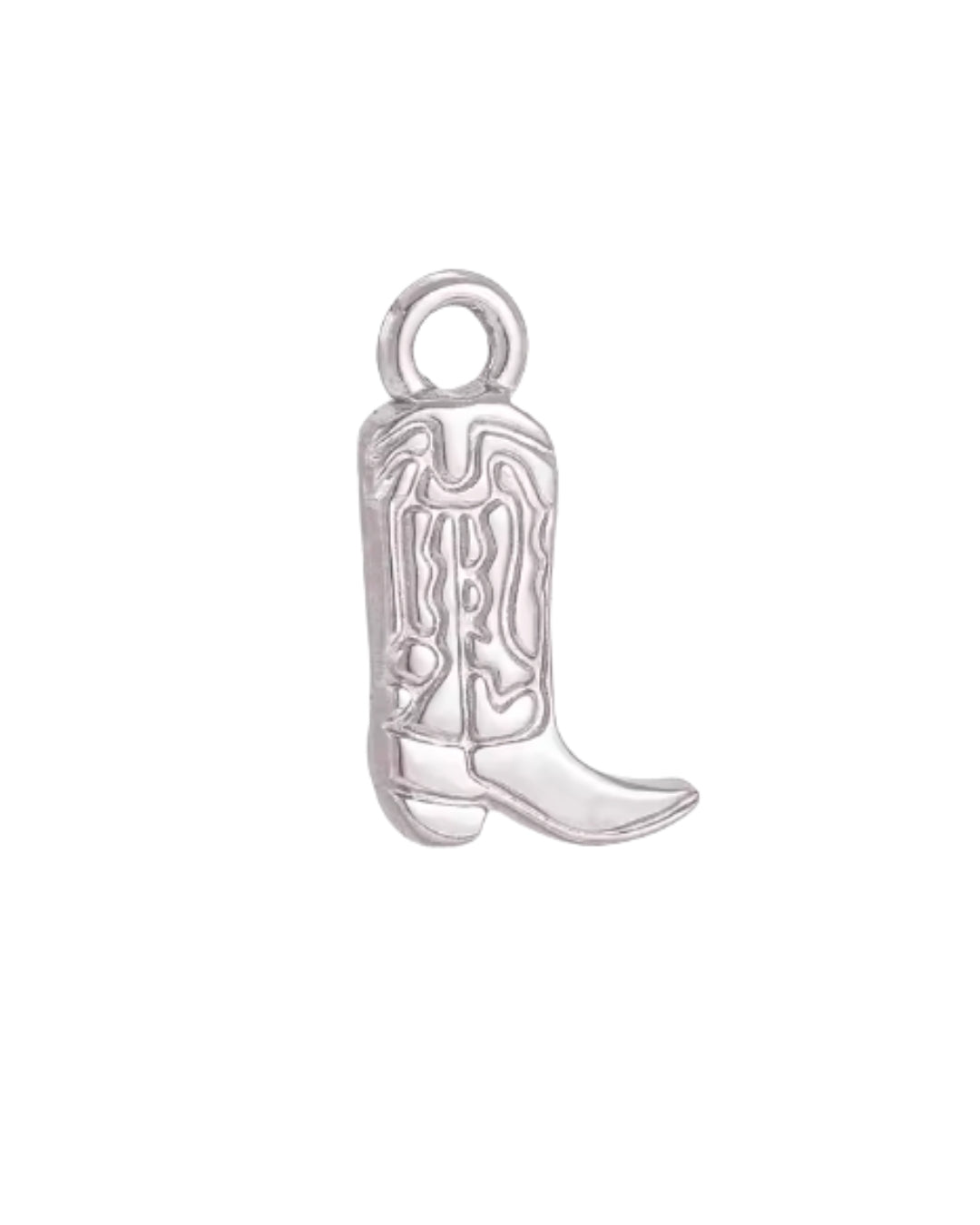 Silver Cowboy Boot