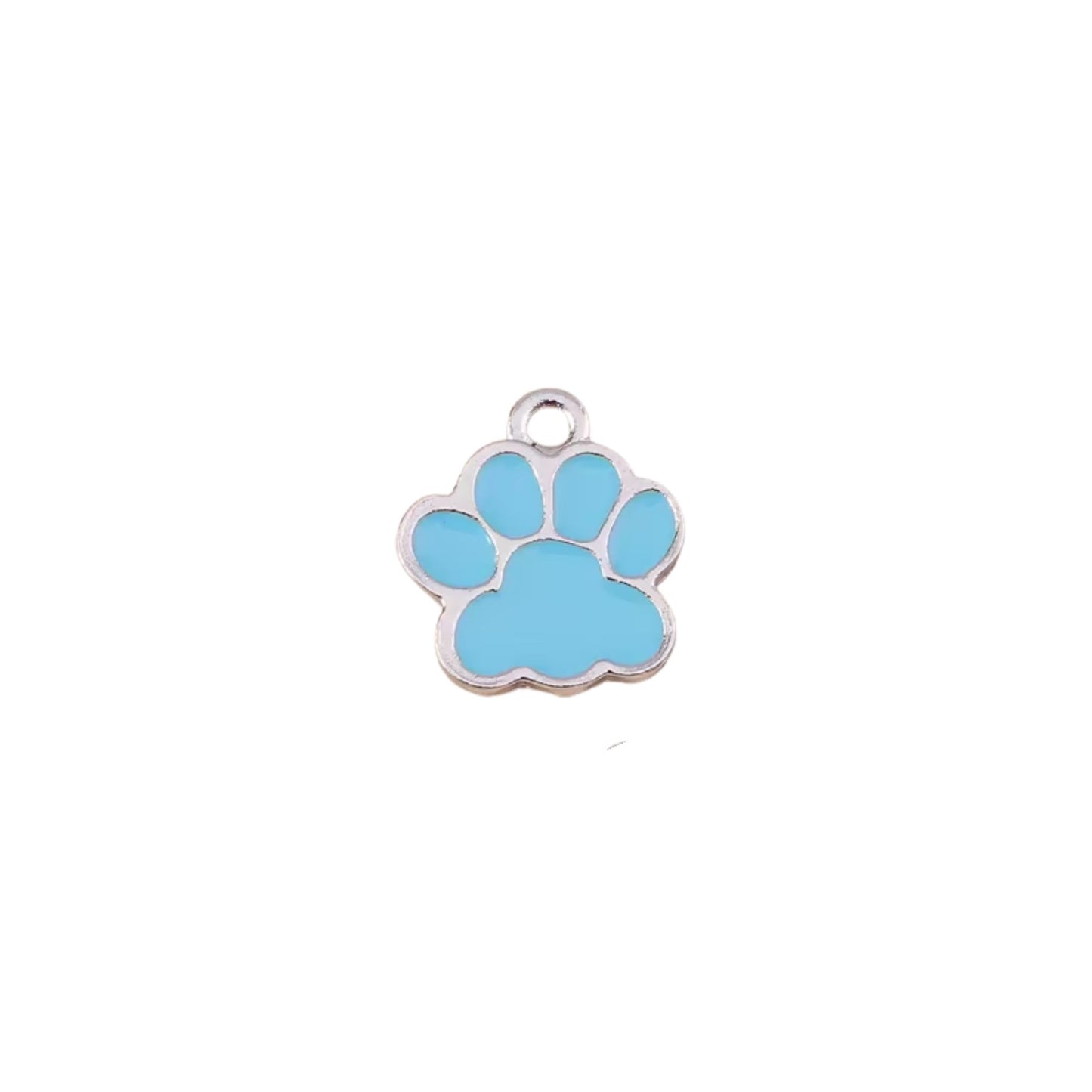 Dog Paw Charm Blue