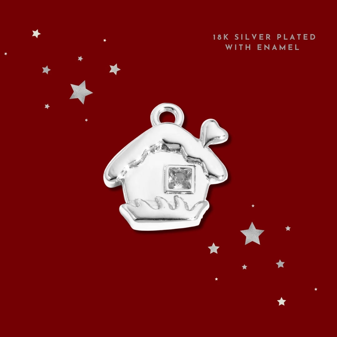Gingerbread House Silver | Charm