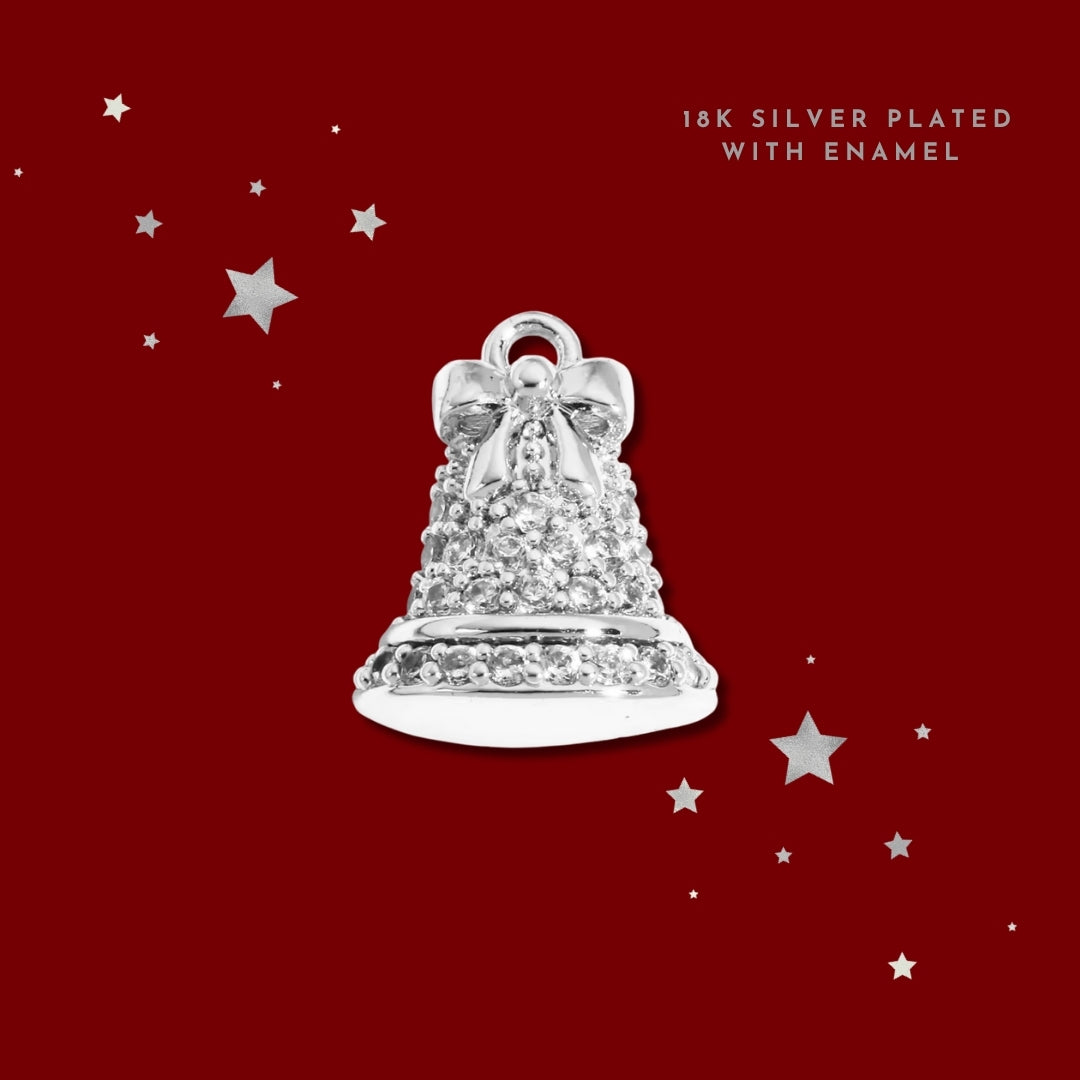 Jingle Glitter Bell Silver | Charm