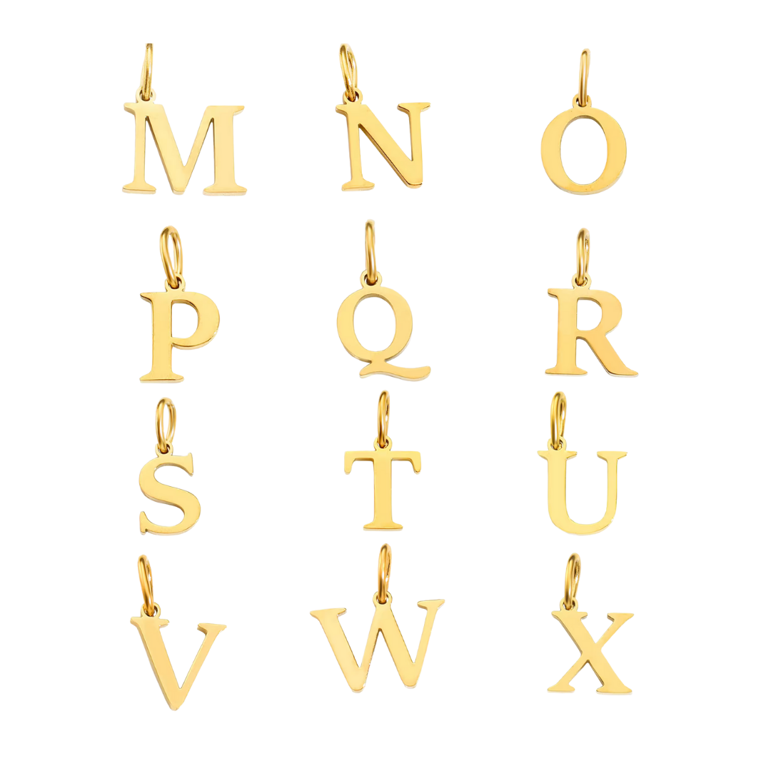 Initials Charms - Silver & Gold | Charm Bar Collection