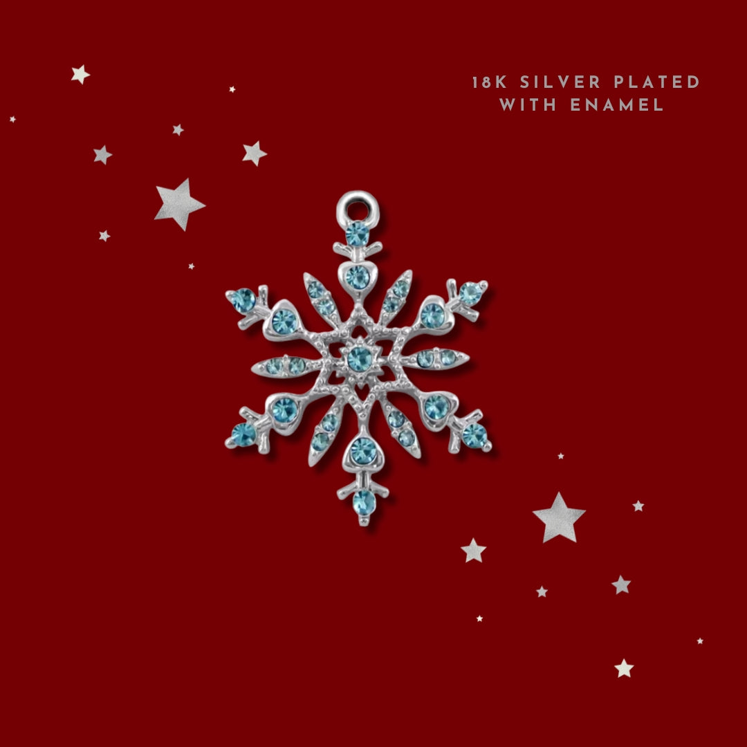 Blue Ice Snowflake Silver | Charm
