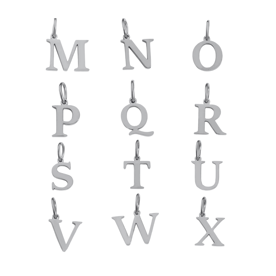Initials Charms - Silver & Gold | Charm Bar Collection