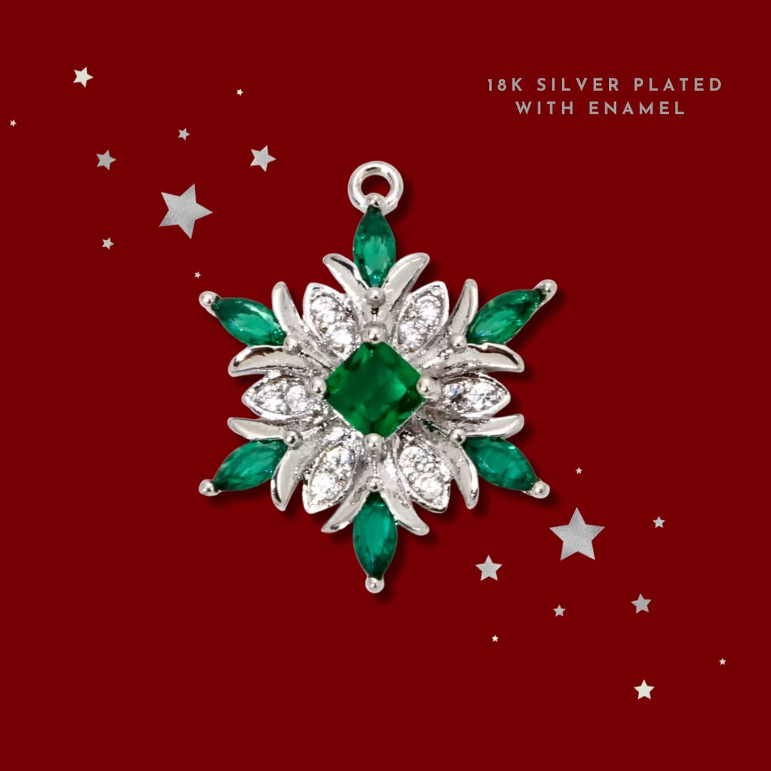 Green Ice Snow Flake | Charm