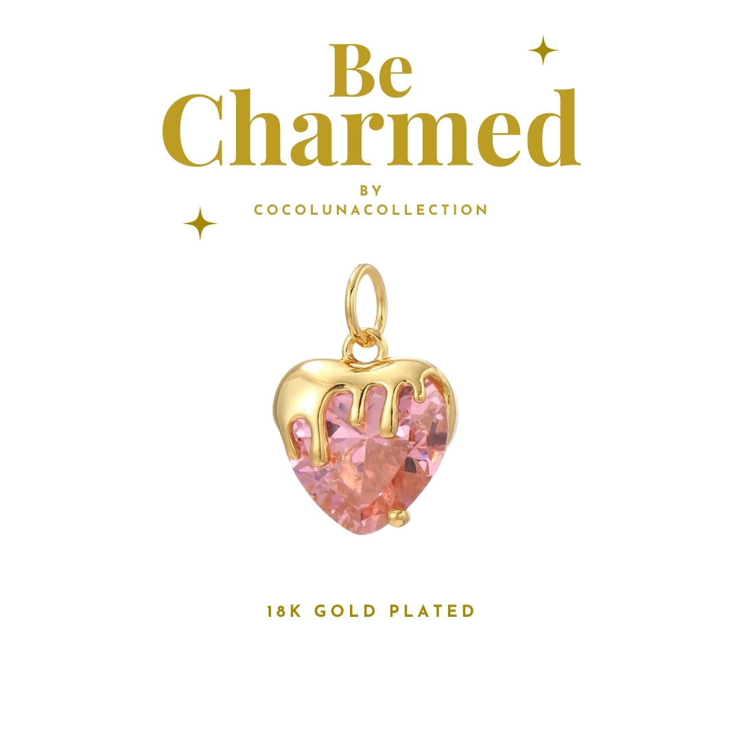 Crystal Pink Heart | Charms