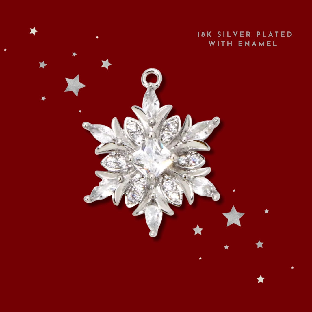 Silver Ice Snow Flake | Charm