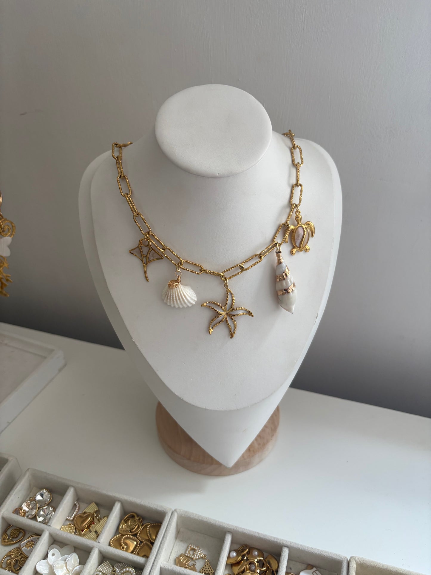 Ocean Inspired Charm Necklace