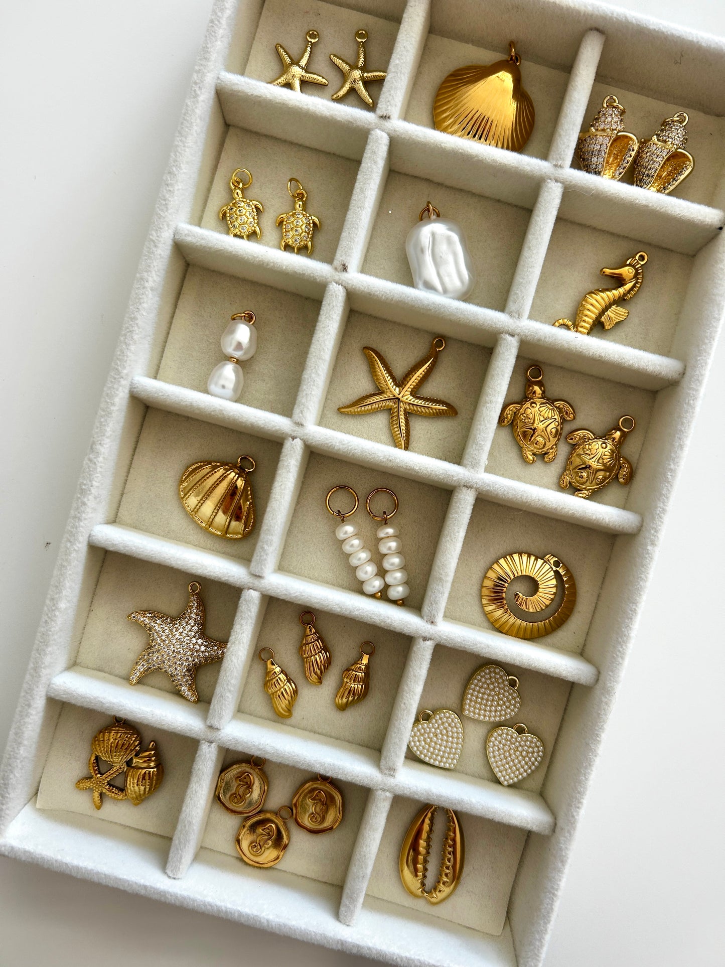 Ocean & Pearl Charms