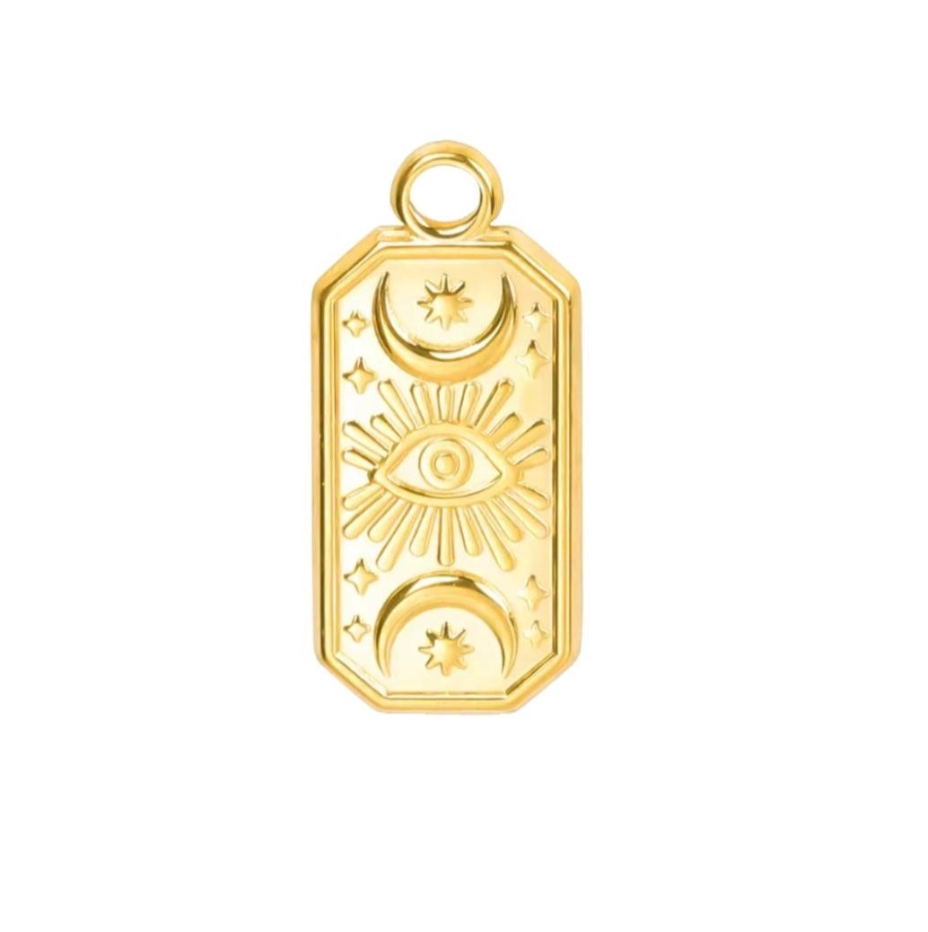 Gold Evil Eye Pendant