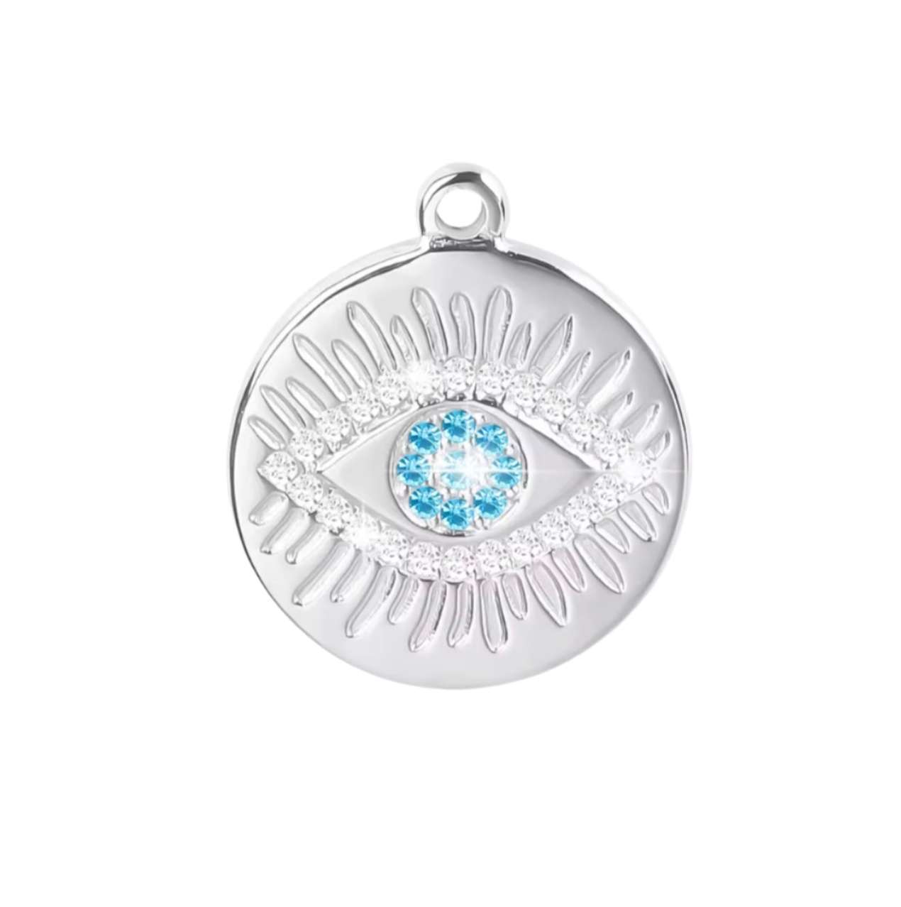 Blue & Silver Evil Eye Pendant