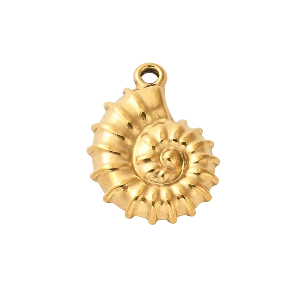 Gold Shell Charm
