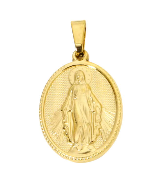Mother Mary Charm Gold
