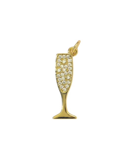 Champagne Glass Charm