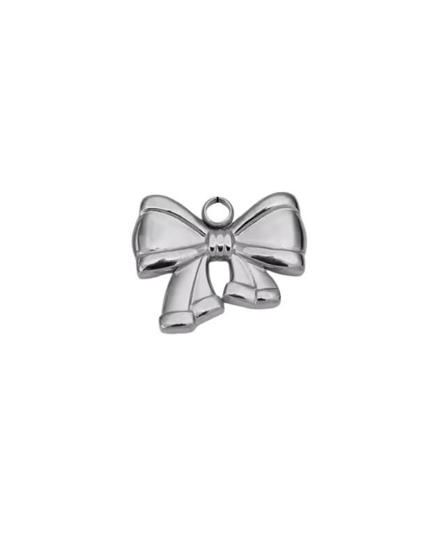 Bow Charm Silver