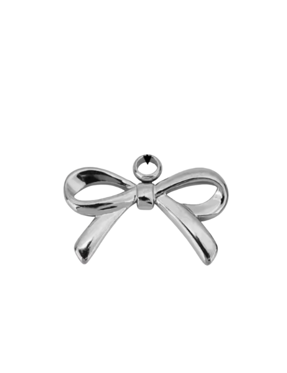Bow Charm Silver