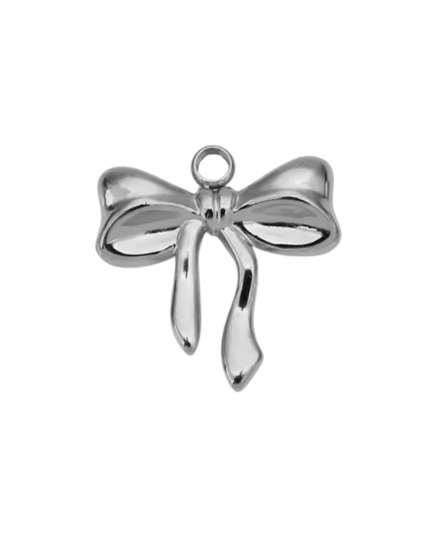 Bow Charm Silver