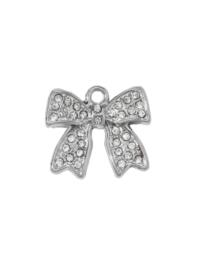 Bow Charm Silver