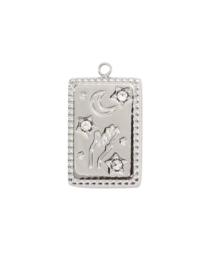 Star & Moon Pendant Silver