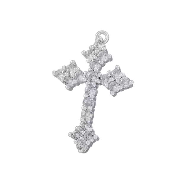 Cross Charm Silver