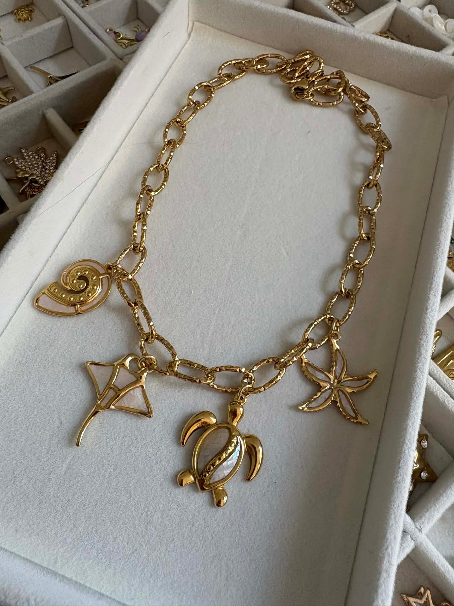 Coco Luna - Ocean Life Charm Necklace Mother Of Pearl