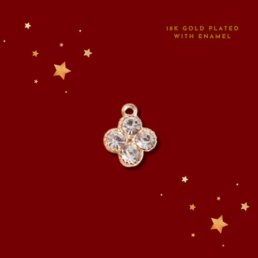Christmas Clover Gold | Charm