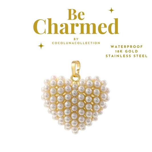 Heart Pearl  Pendant Gold | Charms