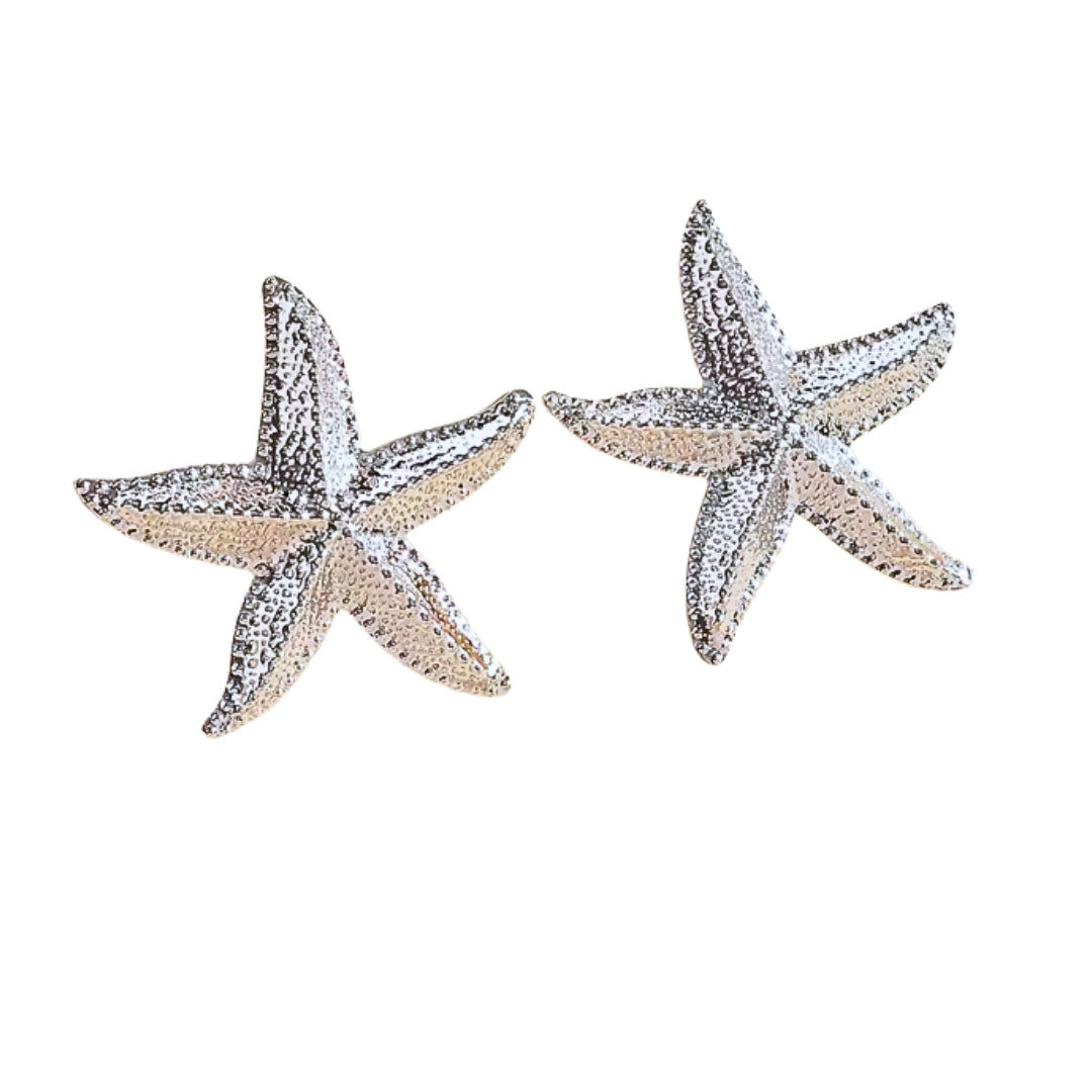 Starfish | Earrings - Silver & Gold