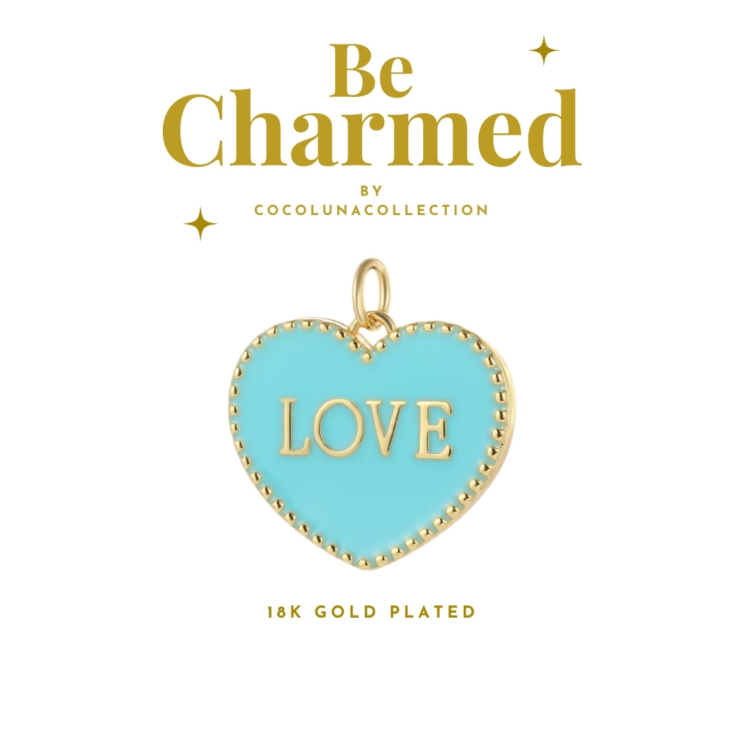 Love Turquoise Heart | Charms