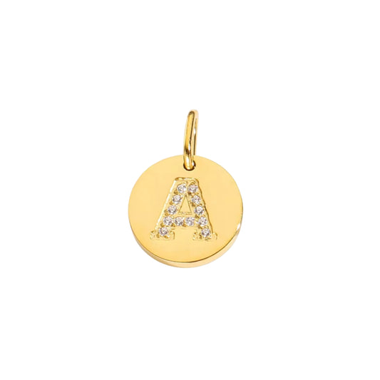 Diamante Gold Initial A-Z | Charm