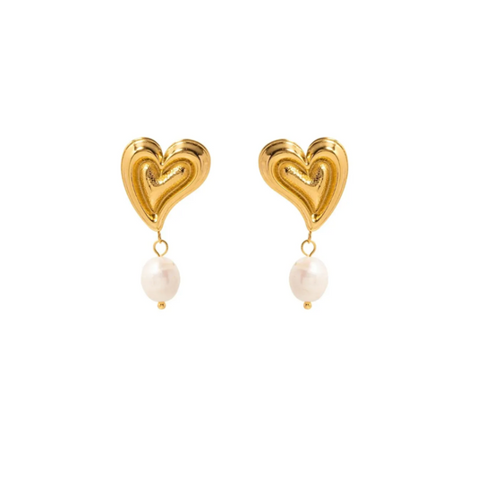 Heart Pearl | Earrings