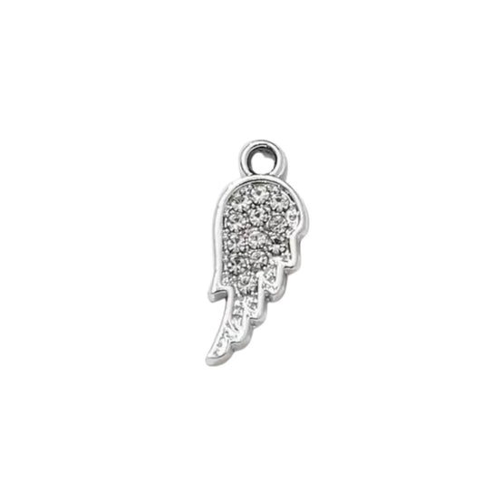 Silver Angel Wing Charm