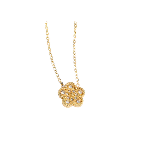 Gold Clover Diamante | Necklace