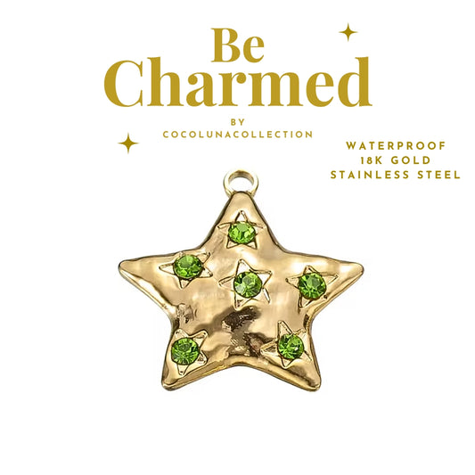 Shining Star Green Crystal | Charms