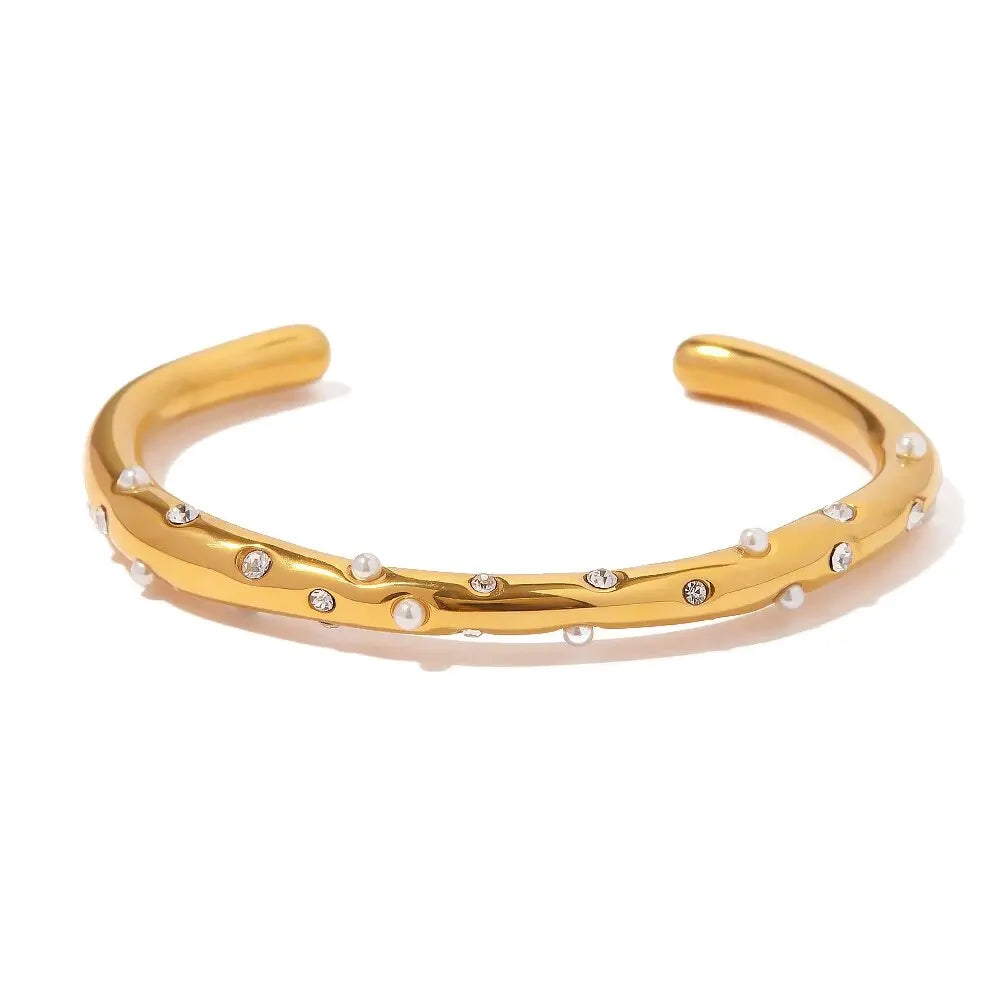 Pearl bangle | bracelet