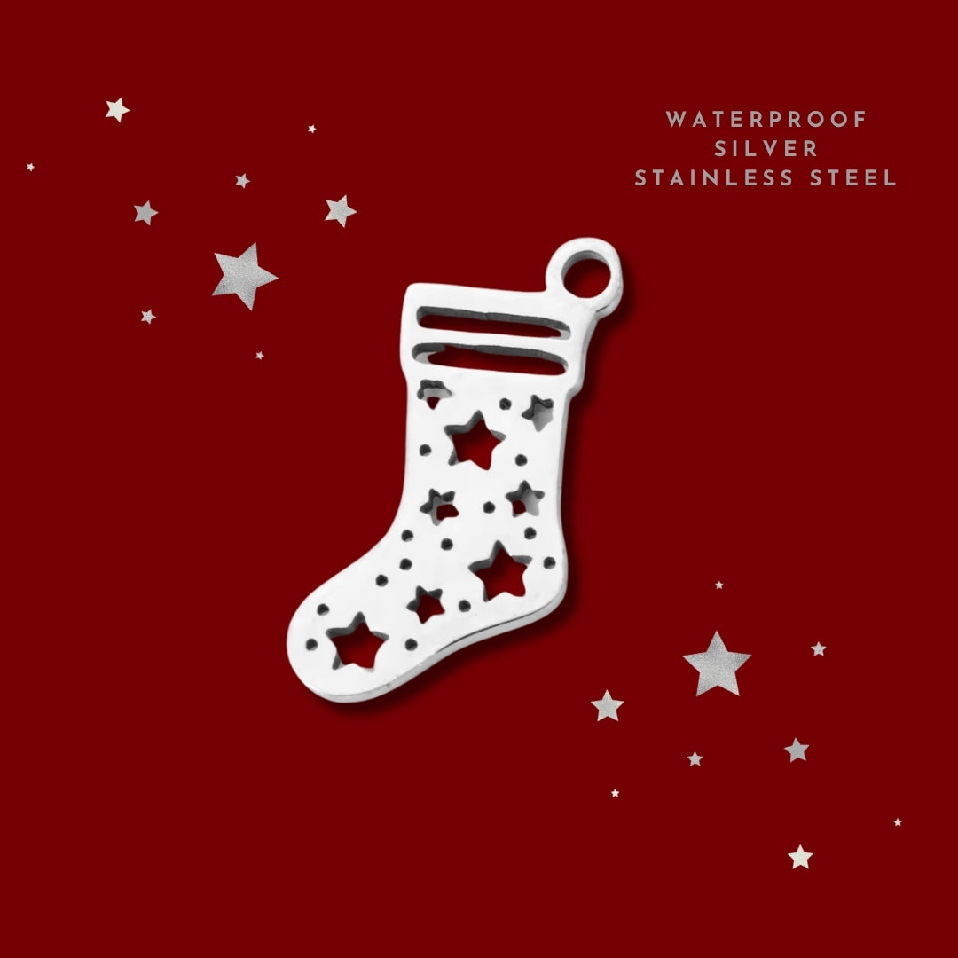 Starry Night Stocking Silver | Charm