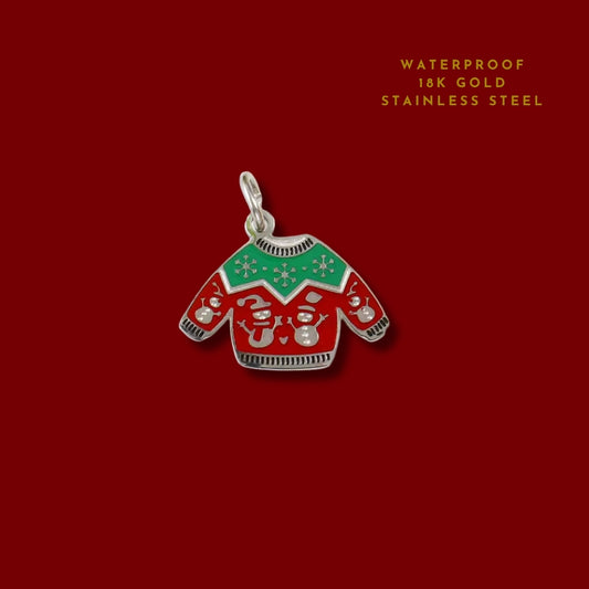 Traditional Christmas Jumper Silver | Charm