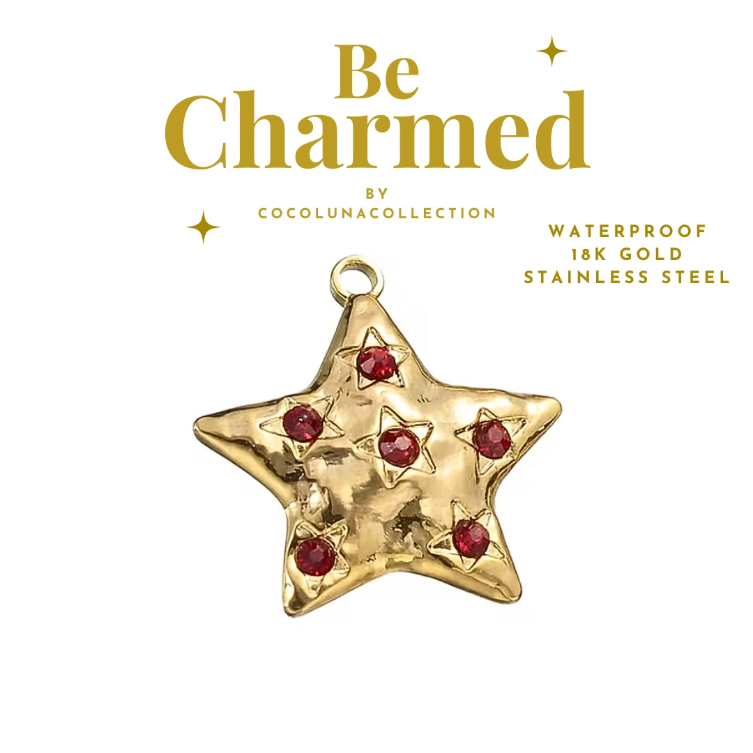 Shining Star Red Crystal | Charms