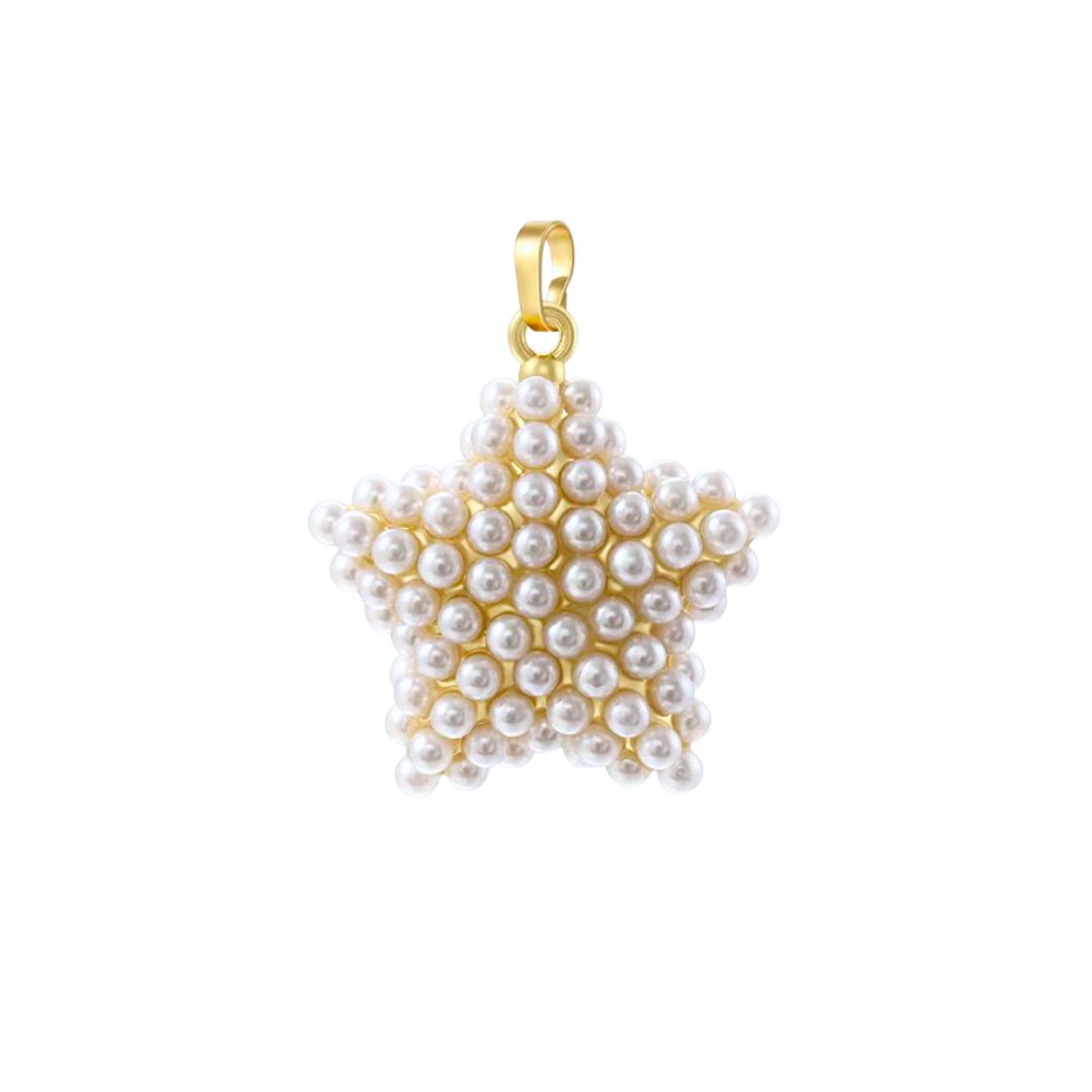 Star Pearl  Pendant Gold | Charms