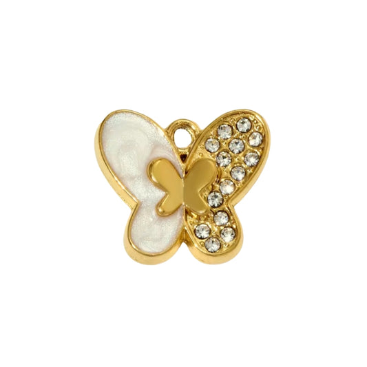 White Butterfly Charm