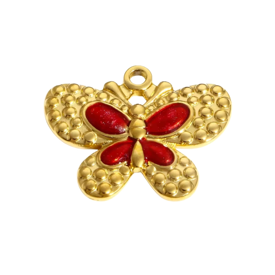 Red Butterfly Charm