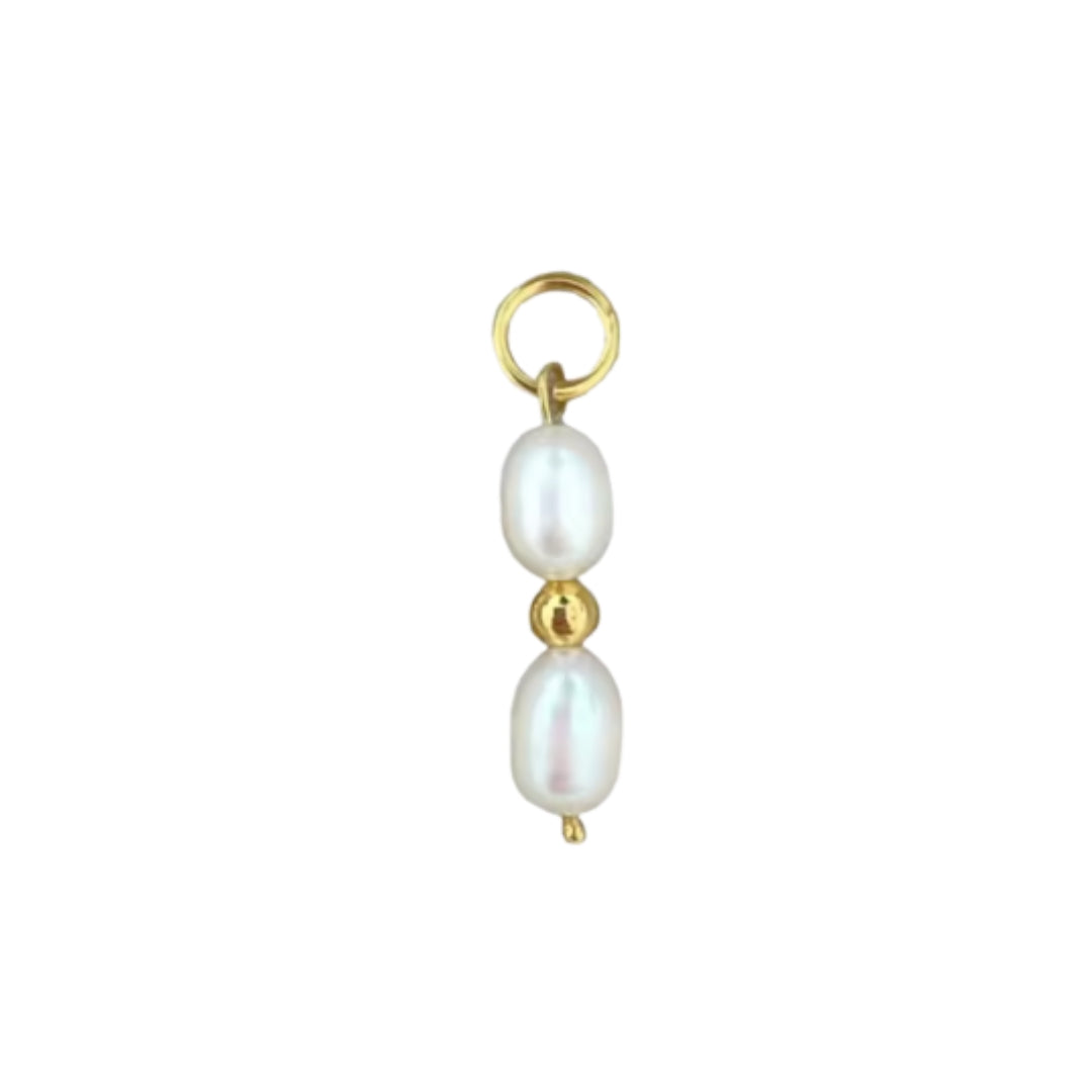 Double Pearl Pendant | Charm